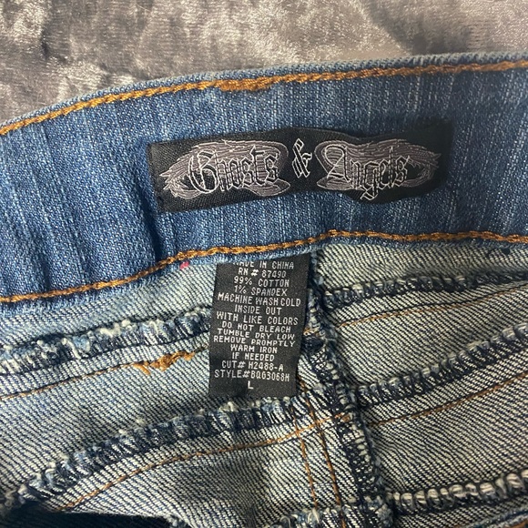 Ghosts & Angels Denim Skirt - Picture 2 of 3